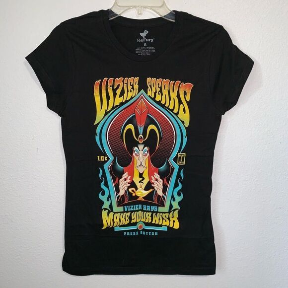 Teefury Disney Aladdin Jafar T Shirt Vizier Speaks - Picture 2 of 4
